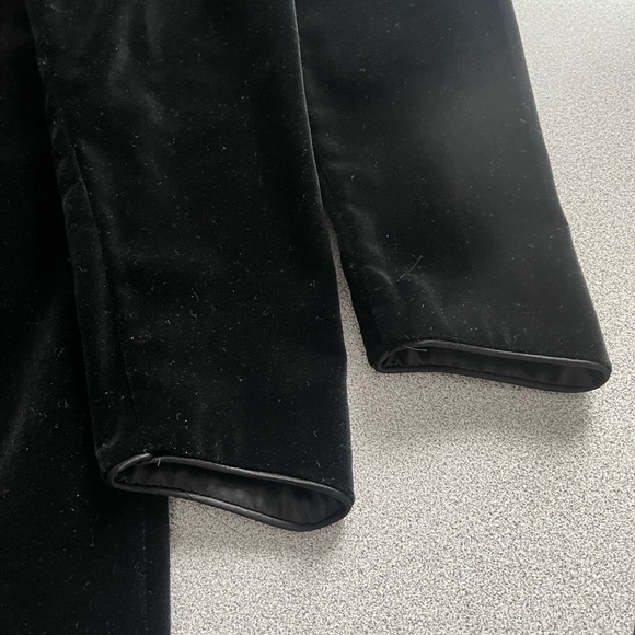 Vintage Laura Ashley Black Velvet Dress Size 6 - Picture 7 of 11